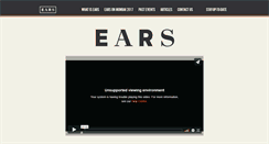 Desktop Screenshot of ears.asia